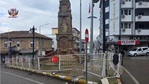 REYHANLI ŞEHİTLER ANITINDAKİ HASAR GİDERİLDİ